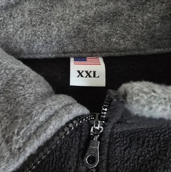 Coronado California Black and Gray Fleece Zip-Up Jacket - XXL - Picture 2 of 5